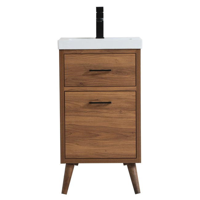 VF41018WB 18" Bathroom Vanity in Walnut Brown