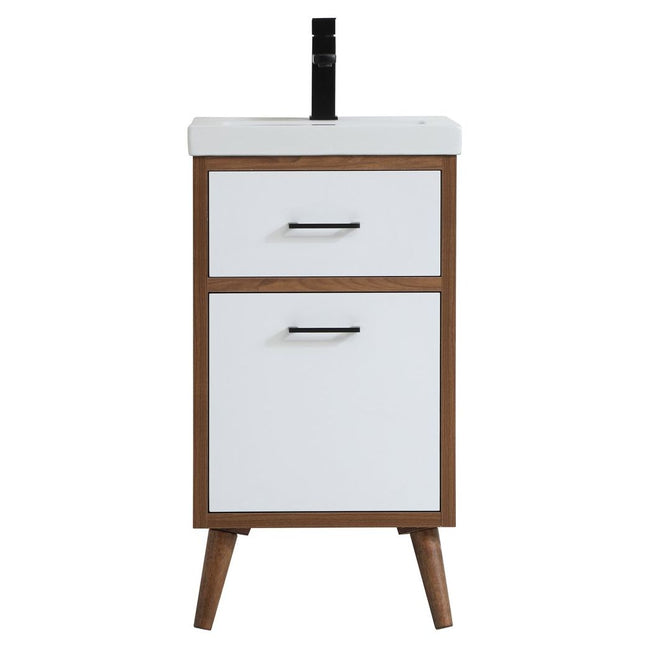 VF41018WH 18" Bathroom Vanity in Matte White