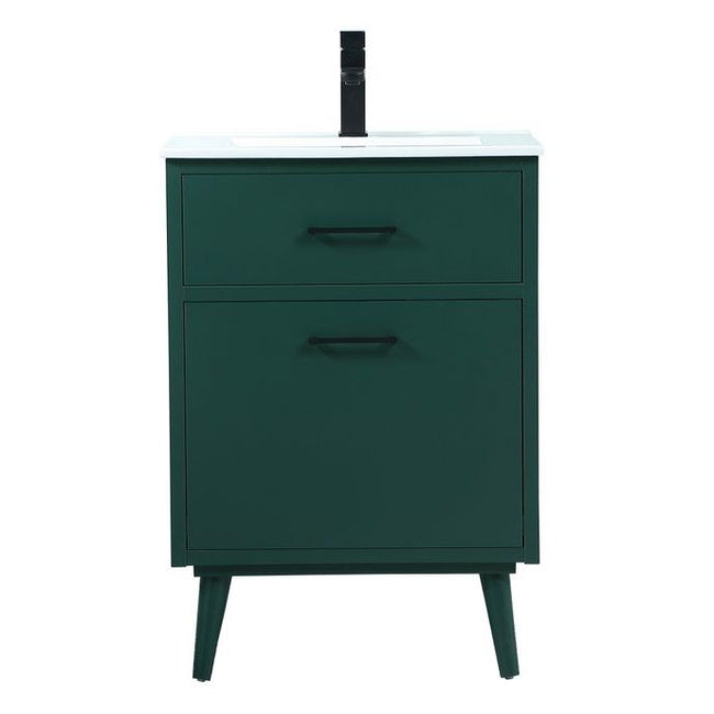 VF41024MGN 24" Bathroom Vanity in Green