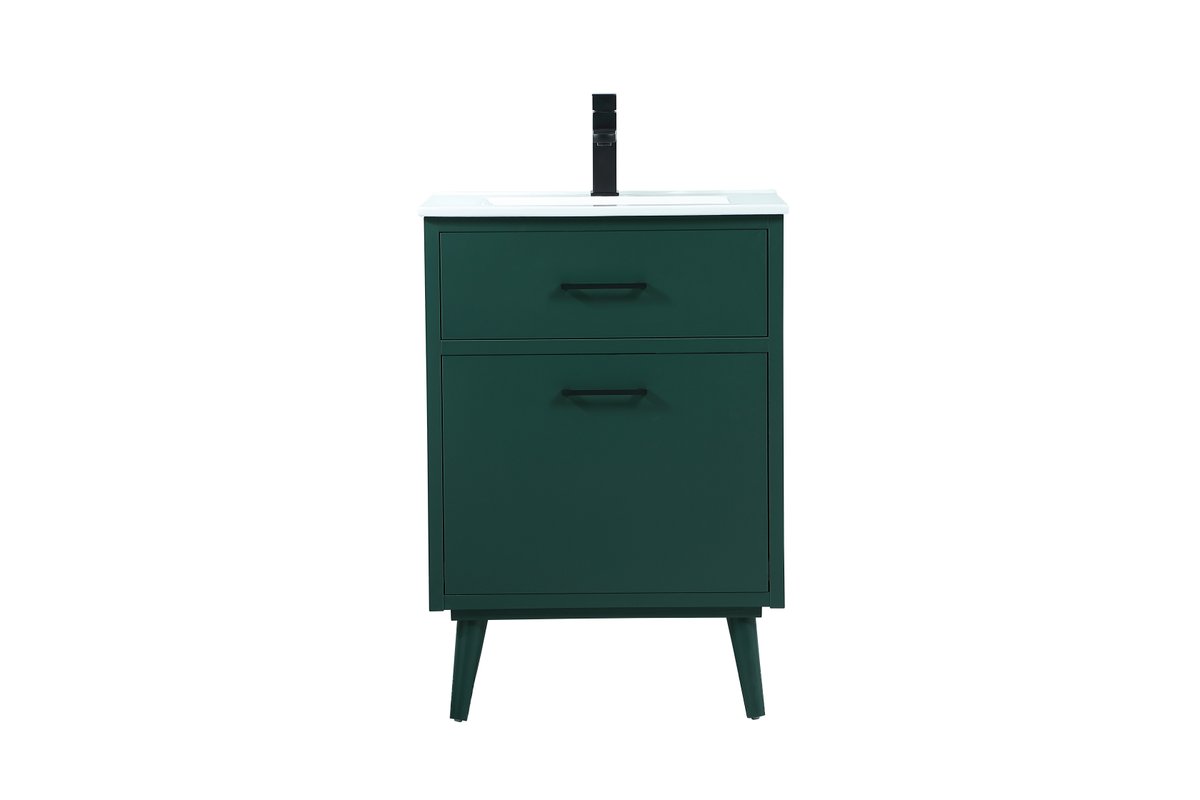 VF41024MGN 24" Bathroom Vanity in Green