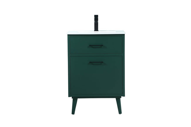 VF41024MGN 24" Bathroom Vanity in Green