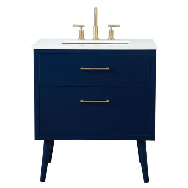 VF41030MBL 30" Bathroom Vanity in Blue