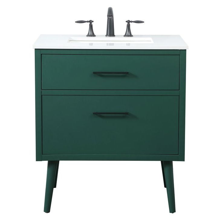 VF41030MGN 30" Bathroom Vanity in Green