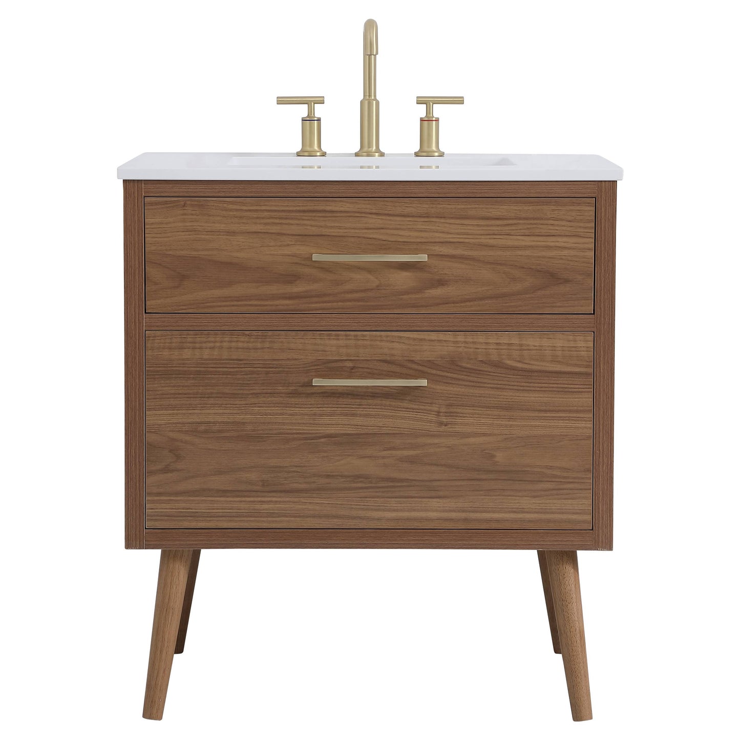 VF41030WB 30" Bathroom Vanity in Walnut Brown