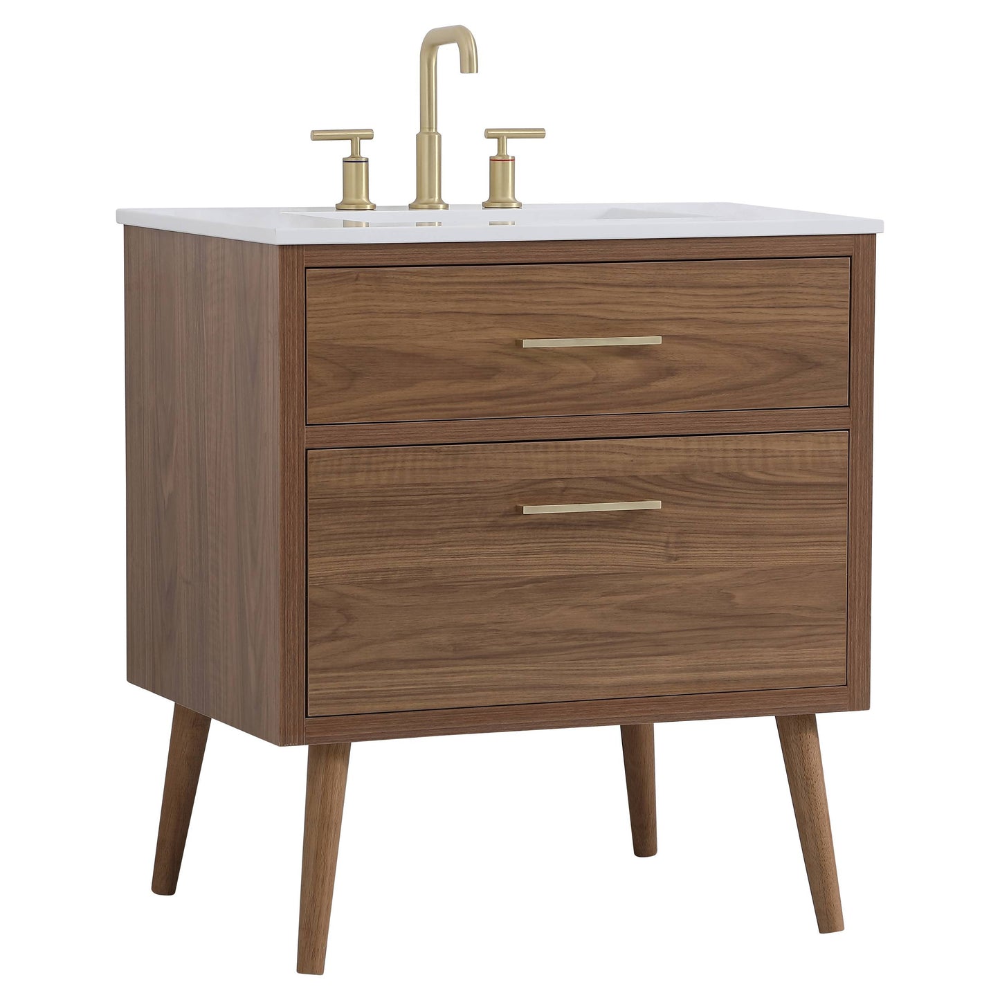 VF41030WB 30" Bathroom Vanity in Walnut Brown