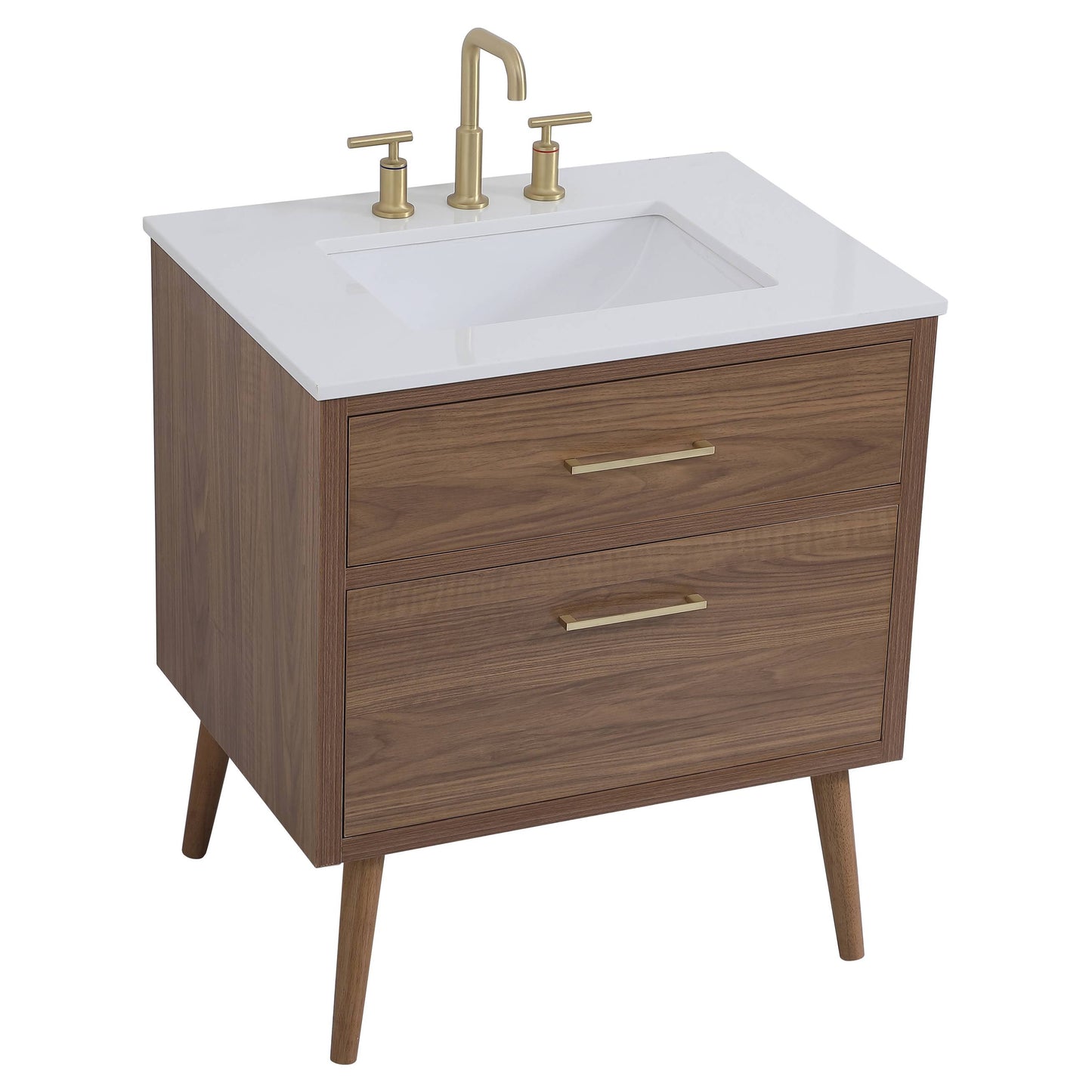 VF41030WB 30" Bathroom Vanity in Walnut Brown