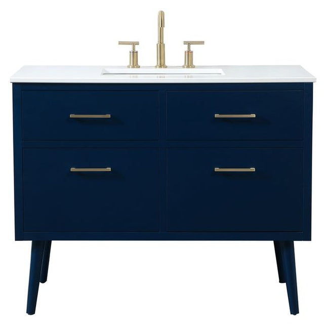 VF41042MBL 42" Bathroom Vanity in Blue
