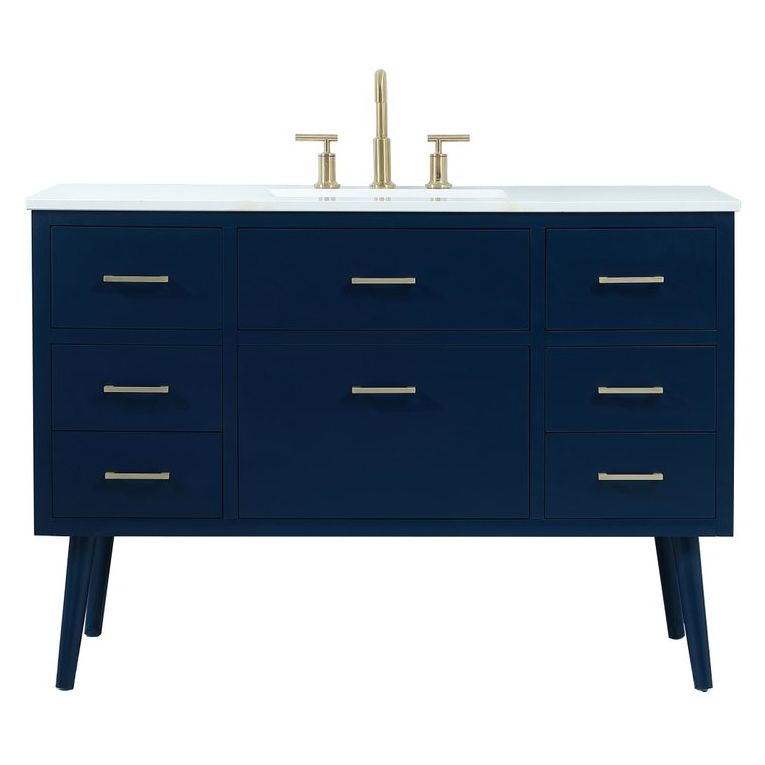 VF41048MBL 48" Bathroom Vanity in Blue