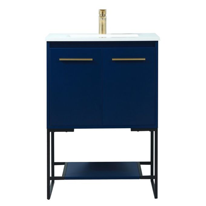VF42524MBL 24" Single Bathroom Vanity in Blue