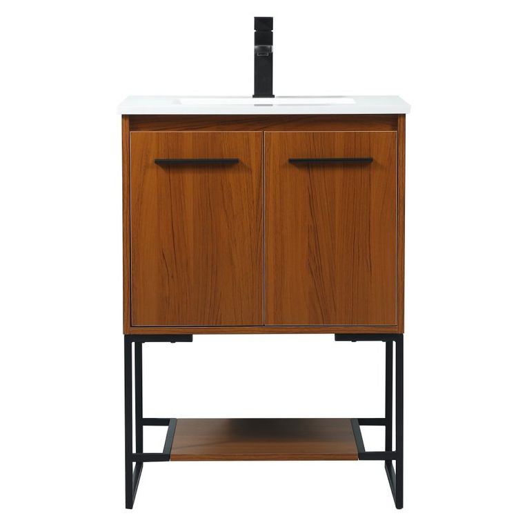 VF42524MTK 24" Single Bathroom Vanity in Teak