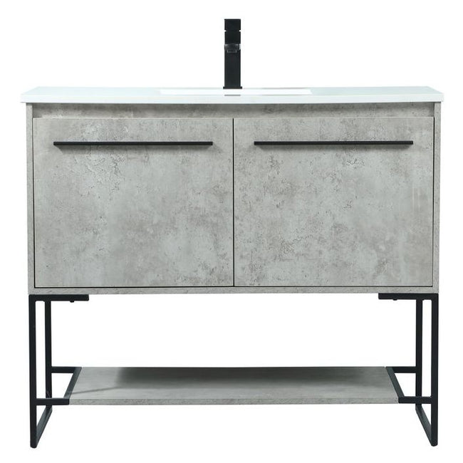VF42540MCG 40" Single Bathroom Vanity in Concrete Grey