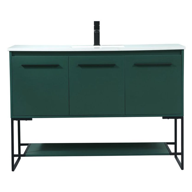 VF42548MGN 48" Single Bathroom Vanity in Green