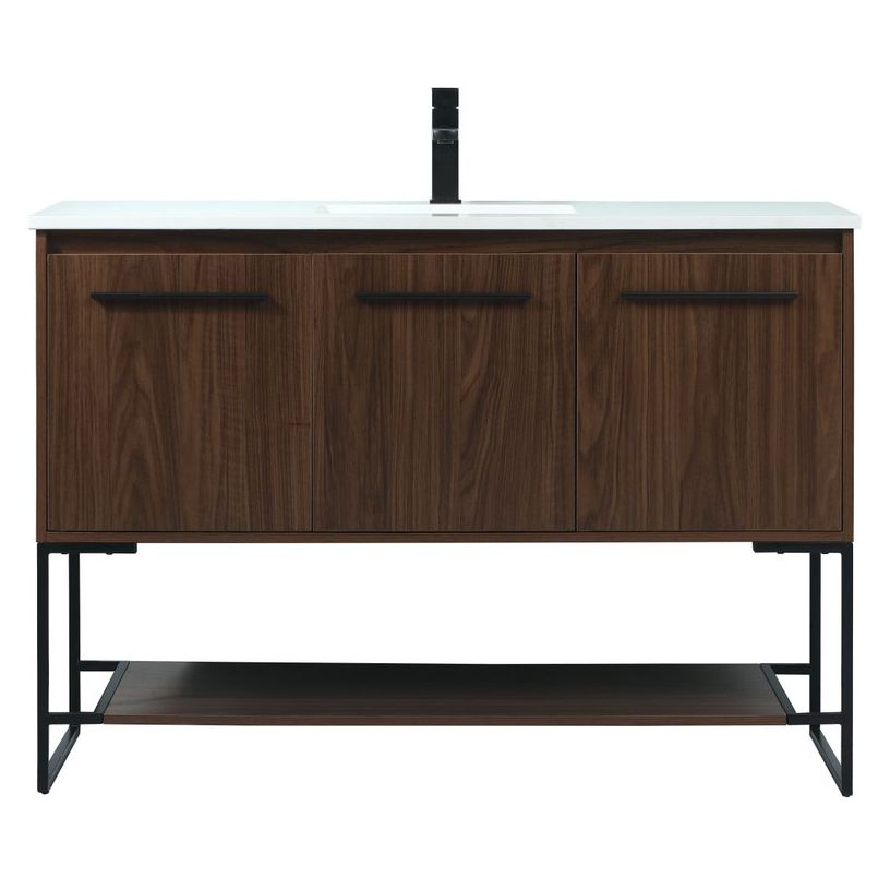 VF42548MWT 48" Single Bathroom Vanity in Walnut