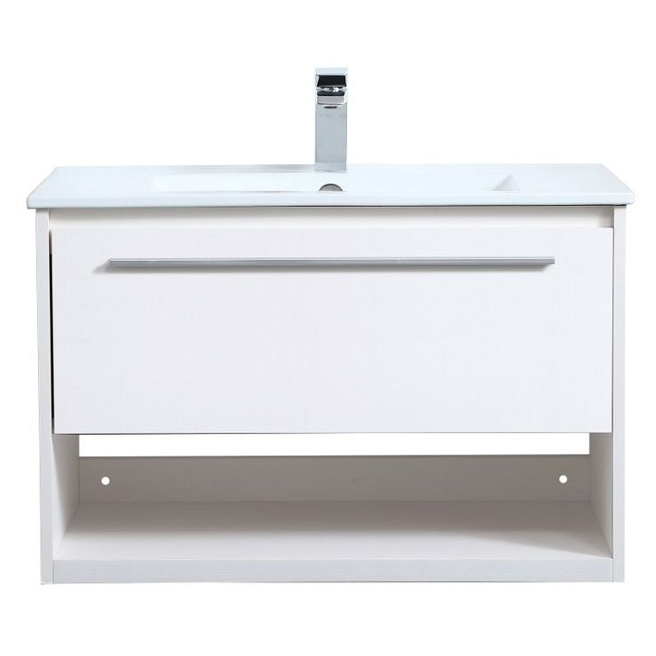 VF43030WH 30" Single Bathroom Floating Vanity in White