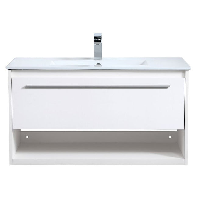 VF43036WH 36" Single Bathroom Floating Vanity in White