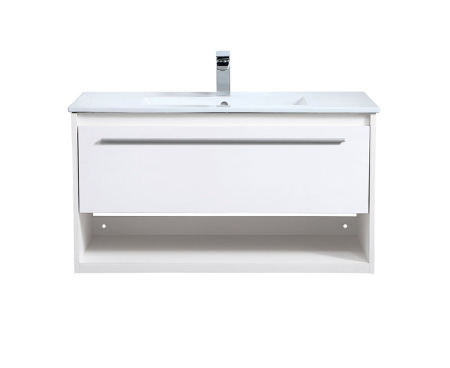 VF43036WH 36" Single Bathroom Floating Vanity in White