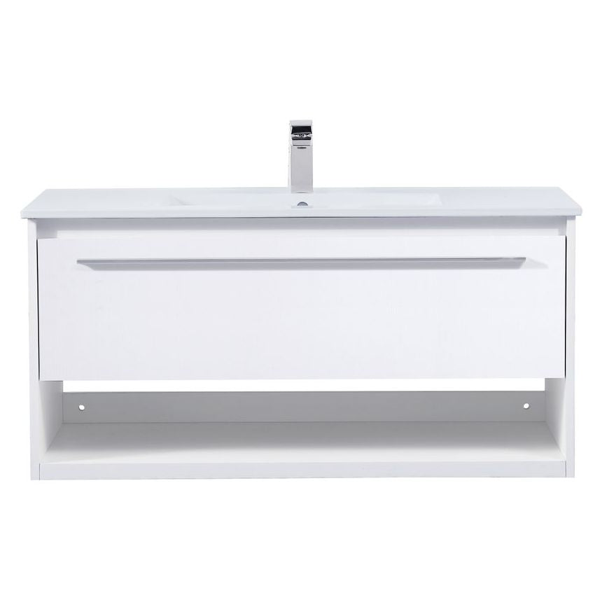 VF43040WH 40" Single Bathroom Floating Vanity in White