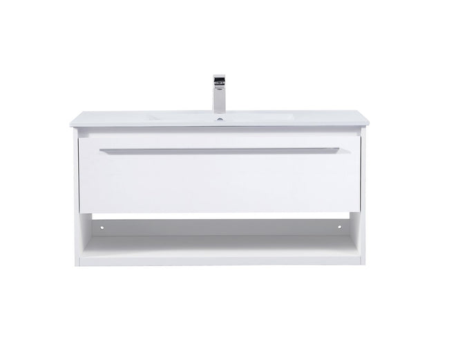 VF43040WH 40" Single Bathroom Floating Vanity in White