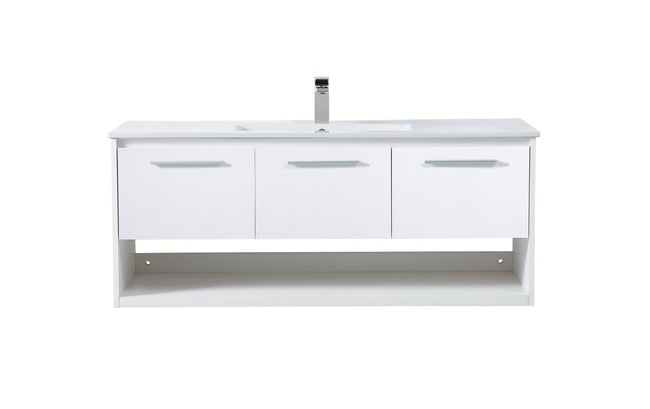 VF43048WH 48" Single Bathroom Floating Vanity in White