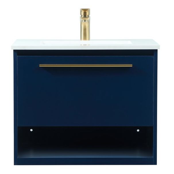 VF43524MBL 24" Single Bathroom Vanity in Blue