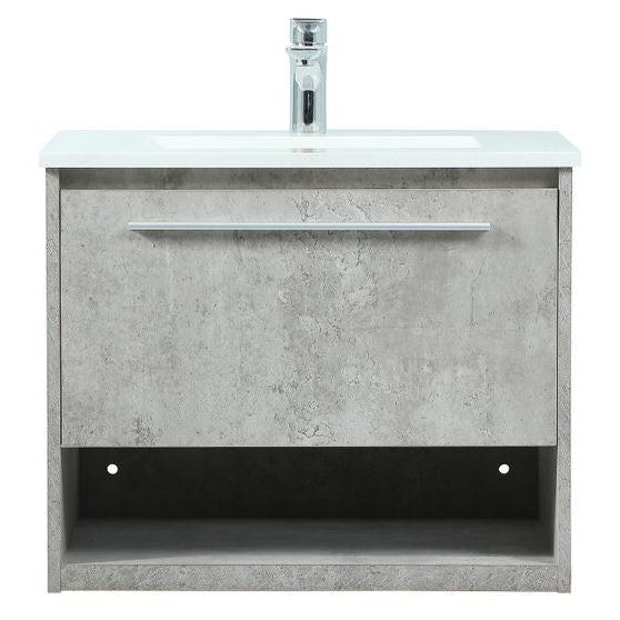 VF43524MCG 24" Single Bathroom Vanity in Concrete Grey