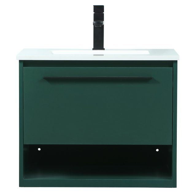 VF43524MGN 24" Single Bathroom Vanity in Green