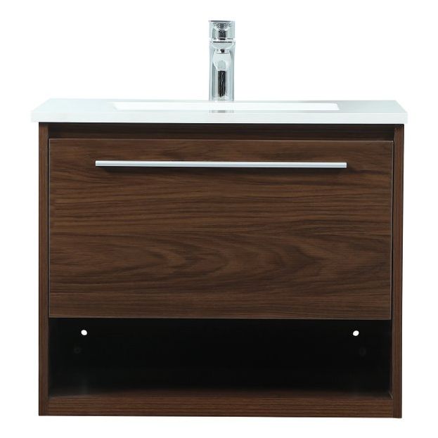 VF43524MWT 24" Single Bathroom Vanity in Walnut