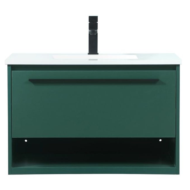 VF43530MGN 30" Single Bathroom Vanity in Green