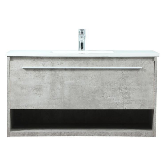 VF43536MCG 36" Single Bathroom Vanity in Concrete Grey