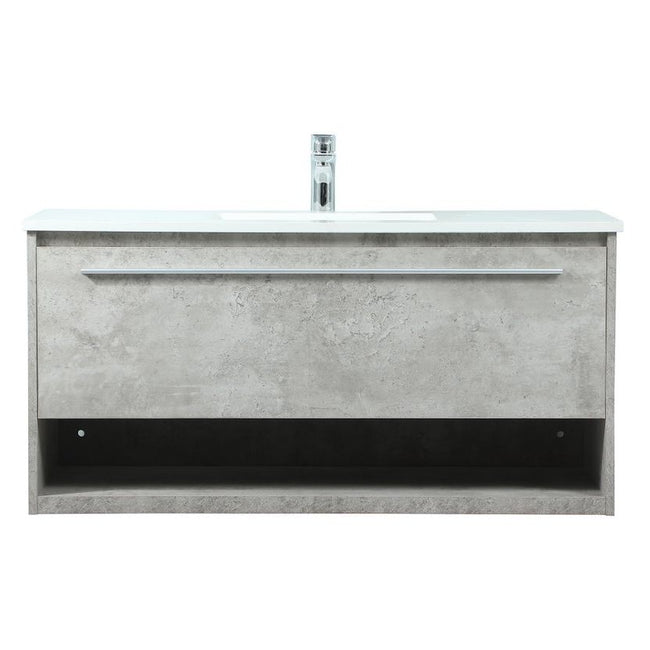 VF43540MCG 40" Single Bathroom Vanity in Concrete Grey