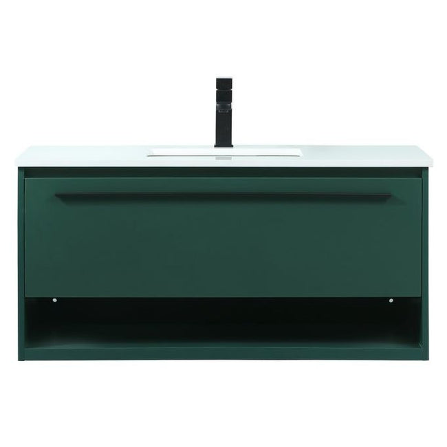 VF43540MGN 40" Single Bathroom Vanity in Green