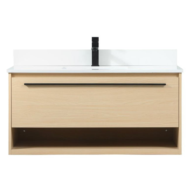 VF43540MMP-BS 40" Single Bathroom Vanity in Maple With Backsplash