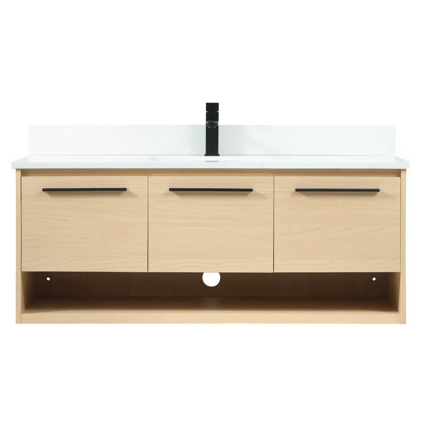 VF43548MMP-BS 48" Single Bathroom Vanity in Maple With Backsplash