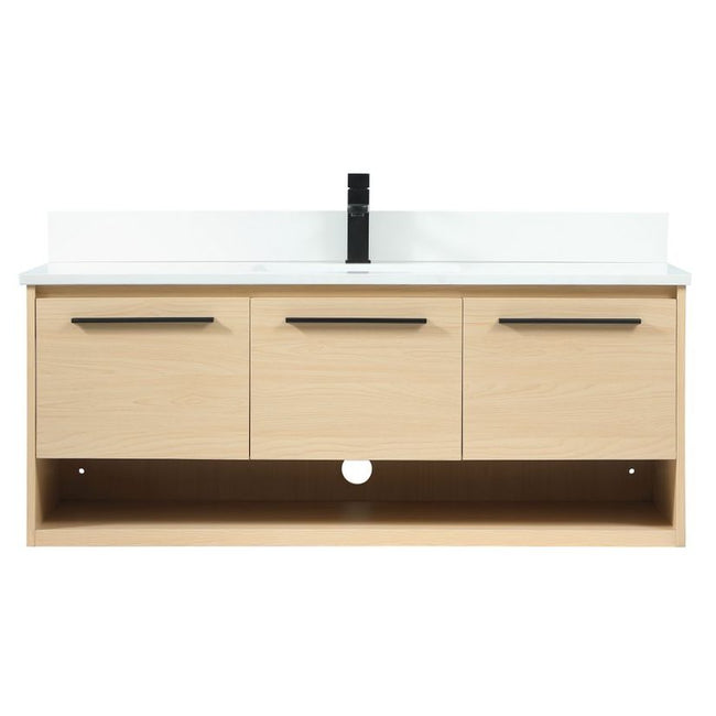 VF43548MMP-BS 48" Single Bathroom Vanity in Maple With Backsplash