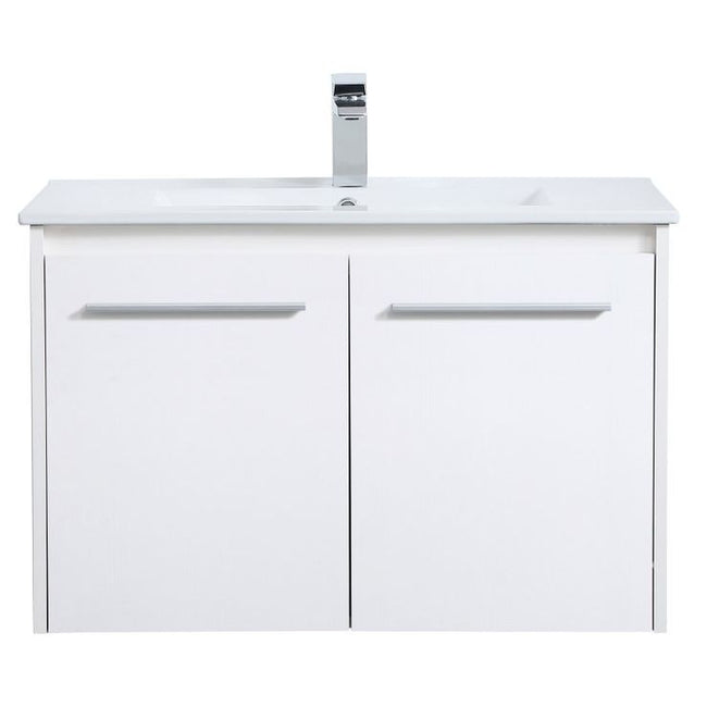 VF44030WH 30" Single Bathroom Floating Vanity in White