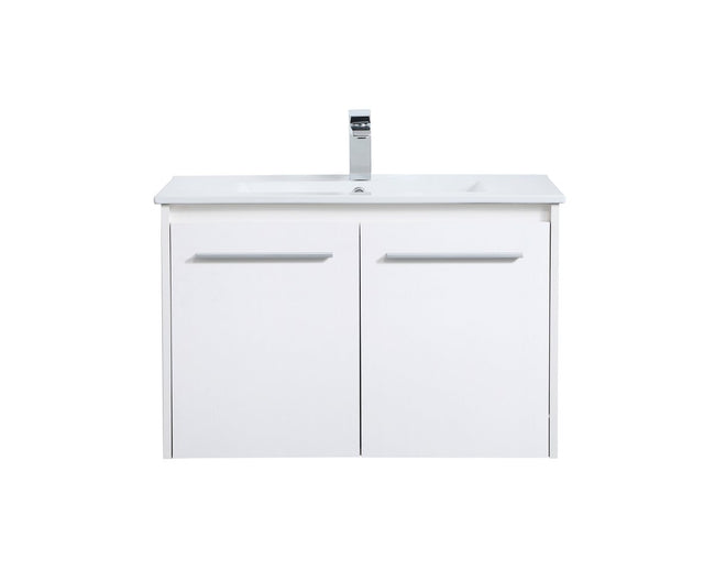 VF44030WH 30" Single Bathroom Floating Vanity in White