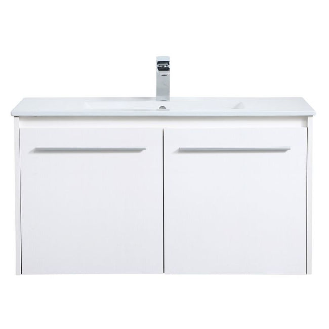 VF44036WH 36" Single Bathroom Floating Vanity in White