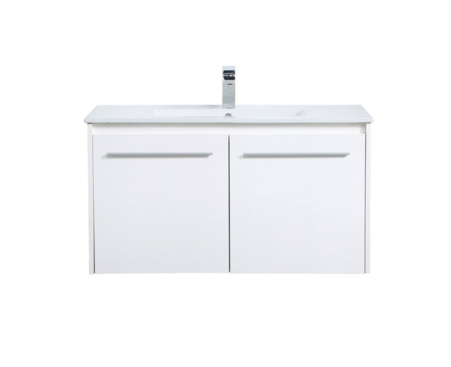 VF44036WH 36" Single Bathroom Floating Vanity in White