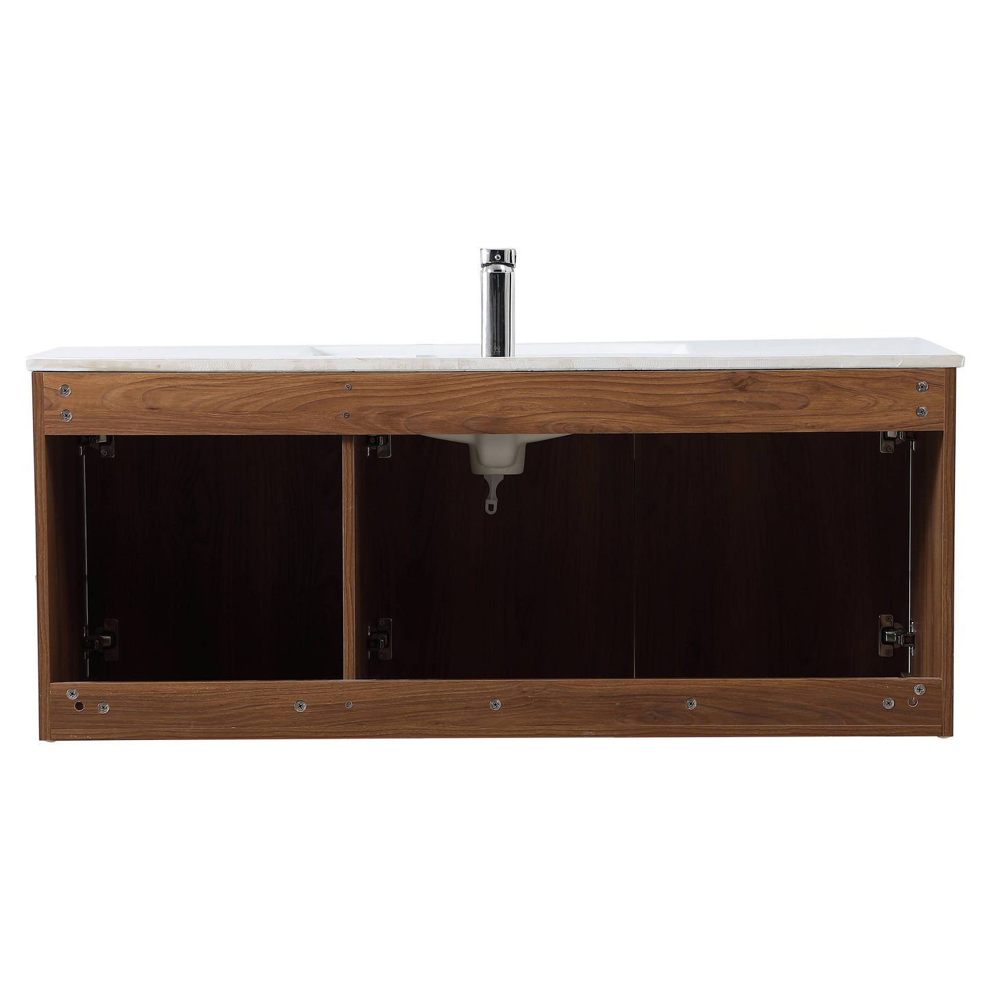 VF44048WB 48" Single Bathroom Floating Vanity in Walnut Brown