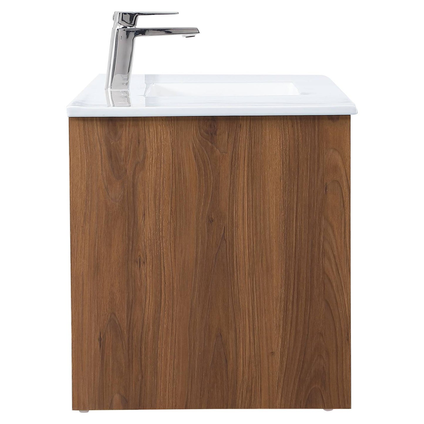 VF44048WB 48" Single Bathroom Floating Vanity in Walnut Brown