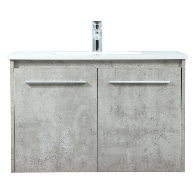 VF44530MCG 30" Single Bathroom Vanity in Concrete Grey