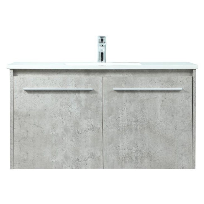 VF44536MCG 36" Single Bathroom Vanity in Concrete Grey