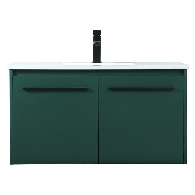 VF44536MGN 36" Single Bathroom Vanity in Green