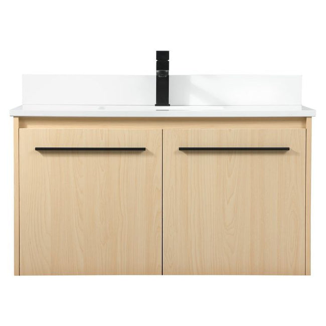VF44536MMP-BS 36" Single Bathroom Vanity in Maple With Backsplash