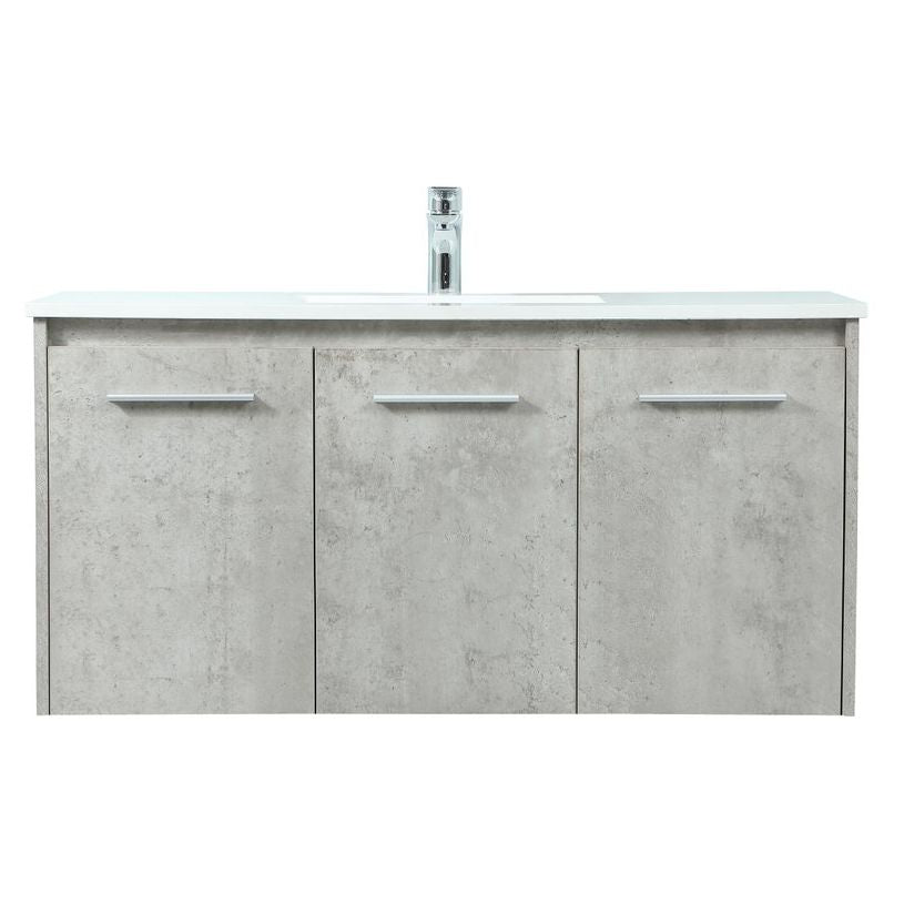VF44540MCG 40" Single Bathroom Vanity in Concrete Grey
