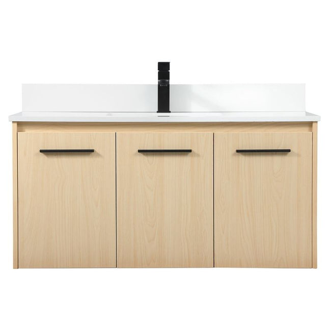 VF44540MMP-BS 40" Single Bathroom Vanity in Maple With Backsplash