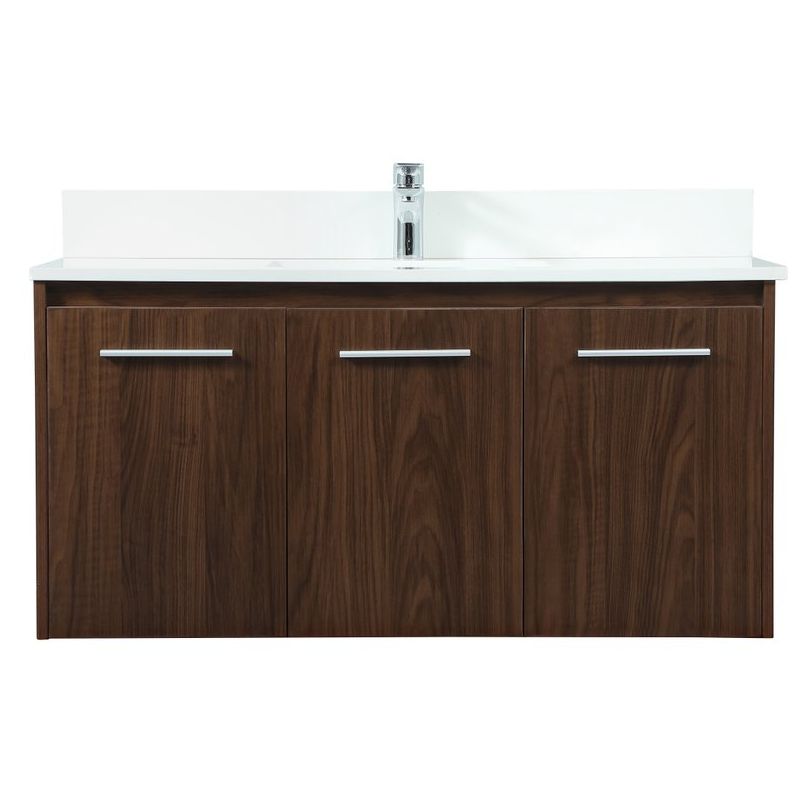 VF44540MWT-BS 40" Single Bathroom Vanity in Walnut With Backsplash