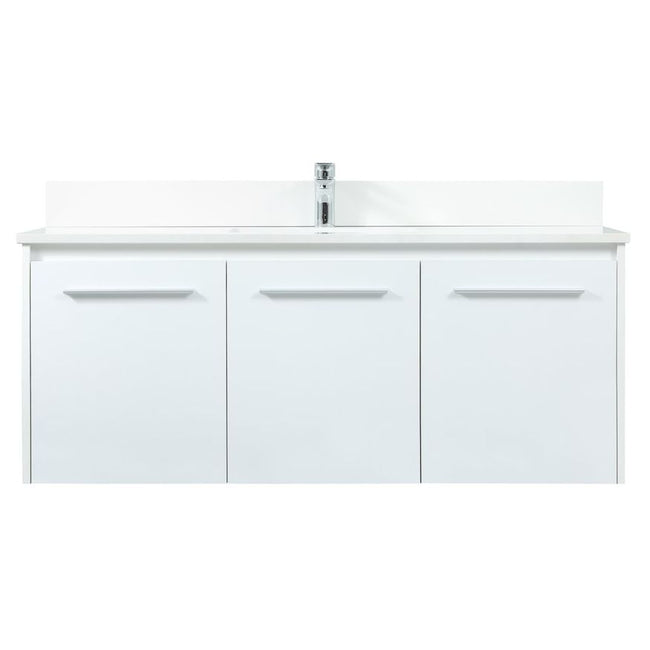 VF44548MWH-BS 48" Single Bathroom Vanity in White With Backsplash