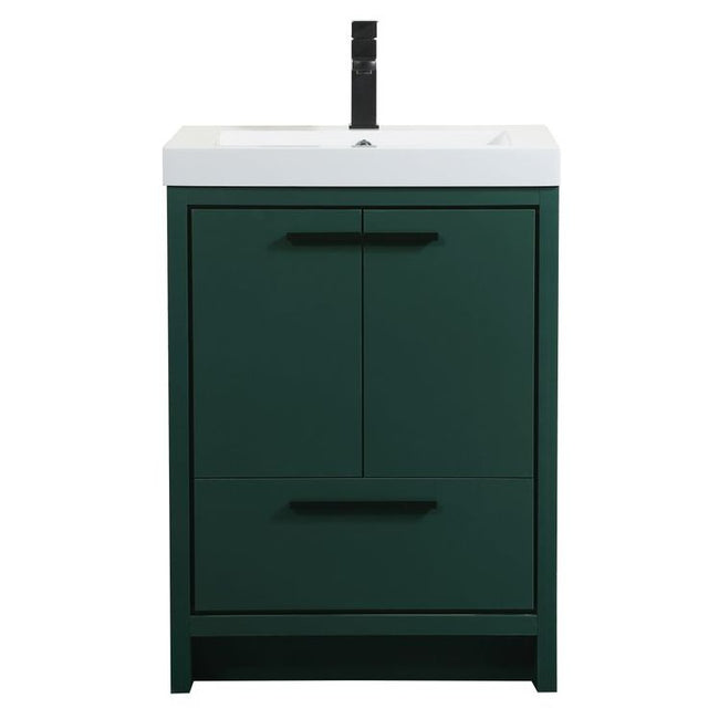 VF46024MGN 24" Single Bathroom Vanity in Green