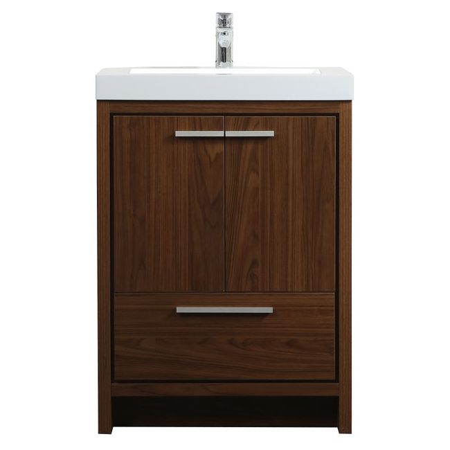 VF46024MWT 24" Single Bathroom Vanity in Walnut